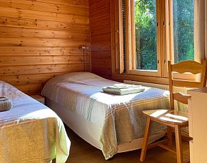 Second bedroom with single beds in Holiday cottage in Winterswijk, Achterhoek, Gelderland.