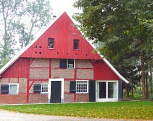 Charmante buitenkant van Vakantiehuis in Winterswijk, Achterhoek, Gelderland.