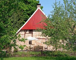 Zomerse tuin bij Vakantiehuis in Winterswijk, Achterhoek, Gelderland.