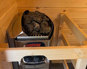 Sauna heater in Holiday Home in Winterswijk, Achterhoek, for ultimate relaxation after a day in nature.