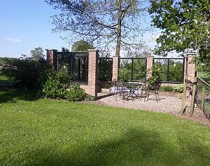 Gezellig terras met uitzicht in Huisje in Barchem, Achterhoek, Gelderland.