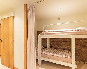 Stapelbed in kinderkamer van Huisje in Barchem, vakantieaccommodatie in Gelderland.