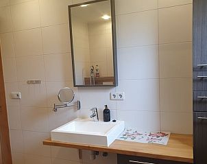 Moderne douche in Vakantiehuisje in Barchem, Achterhoek, Gelderland.
