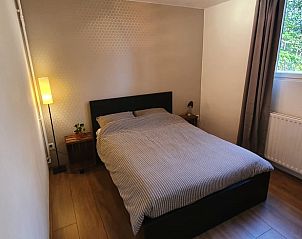 Comfortabele slaapkamer in Vakantiehuis in Barchem, Achterhoek, Gelderland met een tweepersoonsbed.