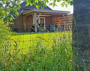 Gezellige veranda bij Huisje in Barchem, vakantiehuis in Gelderland met natuurrijke omgeving.