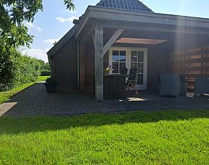 Veranda bij Huisje in Barchem, vakantieaccommodatie in Achterhoek met weids uitzicht.