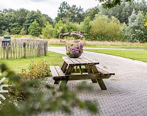 Gezellig terras bij vakantiehuis DG411 in Heelweg, Achterhoek, Gelderland.