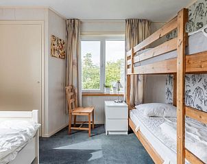 Slaapkamer met stapelbed in Vakantiehuis in Aalten, ideaal voor gezinnen in de Achterhoek.