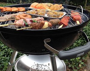 Barbecuen in de tuin van Vakantiehuis in Aalten, een gezellige activiteit in de Achterhoek.