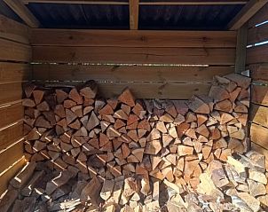 Houtopslag bij Vakantiehuisje in Lochem, ideaal voor gezellige avonden in Gelderland.
