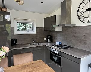 Moderne keuken in Vakantiehuis L-Pavilion 6, Lochem, Achterhoek met alle gemakken.