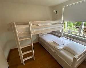 Slaapkamer met stapelbed in Vakantiehuis in Lochem, ideaal voor kinderen in de Achterhoek, Gelderland.