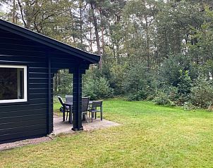 Buitenterras en groene tuin bij Huisje in Hengelo, vakantiehuis in de Achterhoek, Gelderland om te ontspannen.