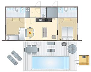 Guest house 292233 - Bungalow Achterhoek - 2-6-persoons villa | 2-6ELZ