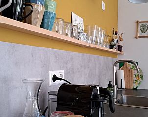 Moderne keukenbenodigdheden in Vakantiehuisje in Haarlo, voor een comfortabel verblijf in Gelderland.