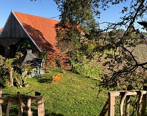 Uitzicht vanaf terras van Huisje in Haarlo, vakantieverblijf in Achterhoek, Gelderland.