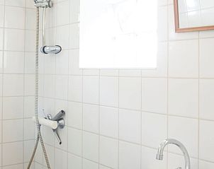 Douche met tegelwanden in Vakantiehuis in Haarlo, Achterhoek, Gelderland.