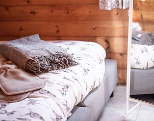 Sfeervolle slaapkamer in Vakantiehuisje in Haarlo, een knus vakantiehuis in de Achterhoek, Gelderland.