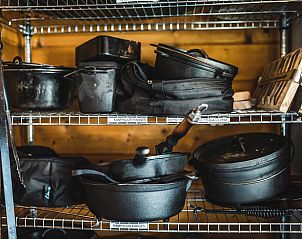 Keukenbenodigdheden in Vakantiehuis in Haarlo, Achterhoek, Gelderland voor outdoor koken.