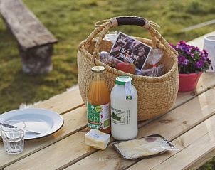 Picknickmand met lokale producten bij Vakantiehuisje in Haarlo, Achterhoek, Gelderland voor een heerlijke lunch.