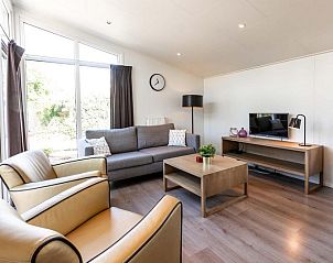 Lichte leefruimte in Rialto 5 personen vakantiehuis, Lichtenvoorde, met uitzicht op de natuur in Achterhoek, Gelderland.