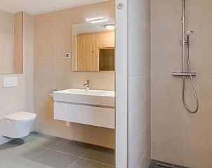 Stijlvolle badkamer met douche in Stroombroek vakantiehuis in Braamt, Achterhoek, voor optimaal comfort.