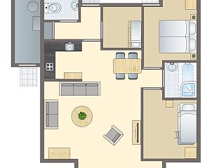 Unterkunft 295028 - Bungalow Achterhoek - Stroombroek | 4-persoons kinderbungalow | 4CK