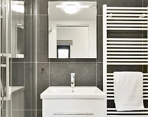 Stijlvolle badkamer in De Vlinderhoeve 4-persoons woning, Kring van Dorth, Achterhoek.