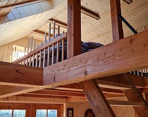 Houten loft in Vakantiehuis in Winterswijk Corle, een unieke vakantiewoning in de Achterhoek, Gelderland.