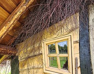 Detail van houten buitenkant van Vakantiehuis in Winterswijk Corle, Achterhoek.