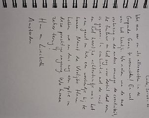 Gastenboek met notities in Vakantiehuis in Winterswijk Corle, Achterhoek.