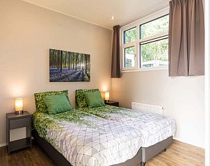 Gemtliches Schlafzimmer im Modul Special 4 Personen Wellness in Beekbergen, Veluwe. Genieen Sie Ruhe und Natur in diesem Ferienhaus.