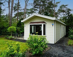 L'Avenir 6 Ferienhaus in Beekbergen, Veluwe, umgeben von ppiger Natur und einer einladenden Terrasse.