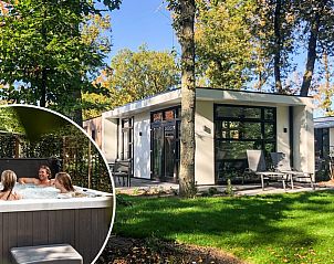 Enjoy luxury in the Module special 6 persons Wellness in Beekbergen, Veluwe with a spacious garden and jacuzzi.