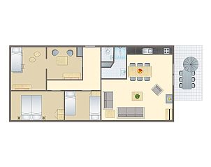 Verblijf 3201165 - Bungalow Veluwe - Heideheuvel | 6-persoons kinderbungalow - 6CK2 | 6CK