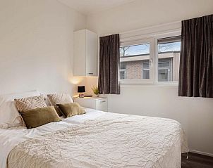 Gemtliches Schlafzimmer im Modul Spezial Eco 6 Personen Ferienhaus, Beekbergen, Veluwe mit viel Tageslicht.