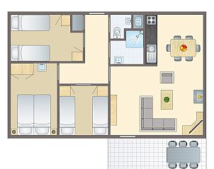 Verblijf 3201189 - Bungalow Veluwe - Heideheuvel | 6-persoons hondenbungalow | 6CD