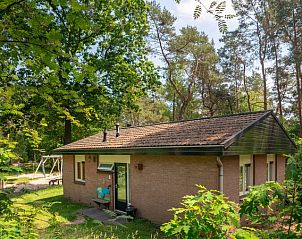 Buitenzijde van Heideheuvel 6-persoons vakantiehuis, omringd door natuur in Beekbergen, Veluwe.