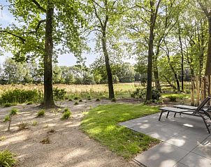 Natrliche Umgebung von Module Wood 5 Personen Ferienhaus in Ede Veluwe mit Blick auf Wald und Feld.