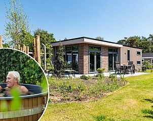 Module Special 6 persons Wellness in Ede, Veluwe with hot tub and green garden.