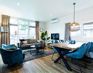 Spacious living room in vacation home Module Special 6 persons Wellness, Ede, Veluwe.