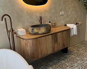 Stijlvolle wastafel in Vakantiehuis in Ede, Veluwe, Gelderland.