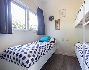 Gemtliches Kinderzimmer mit Etagenbetten in Modul 5 Personen, Ede, Veluwe. Ideales Ferienhaus fr Familien.