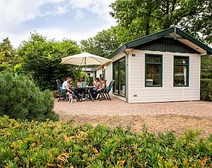 Holiday Home 4 personen in Ede, Veluwe, Gelderland met gezellig terras en groene omgeving.