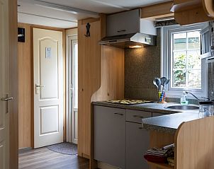 Furnished kitchen in Holiday Home in Emst, Veluwe, with modern appliances.