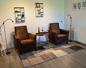 Comfortabele zithoek in Vakantiehuisje in Emst, Veluwe, Gelderland.