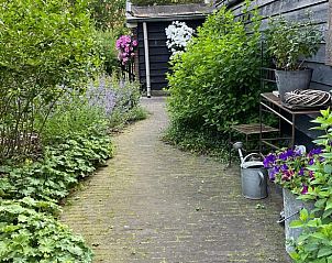 Verzorgde tuinpad in Vakantiehuisje in Emst, Veluwe, Gelderland.