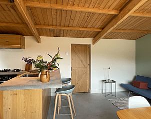 Gemtliche Kche und Sitzecke im Ferienhaus in Ermelo, Veluwe, Gelderland.