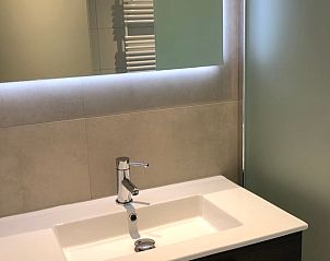 Stylish sink in Holiday home in Ermelo, Veluwe, Gelderland with modern look.