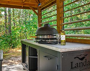 Plattegrond van de bovenverdieping in Miggelenberg bungalow 6CE1, Hoenderloo, Veluwe.